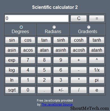 Top 5 Free Online Scientific Calculator Top 5 Free Online Scientific Calculator