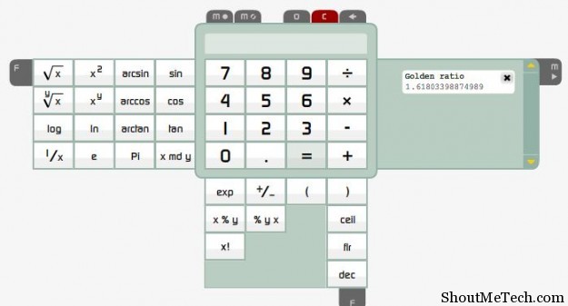 Calculator-Tab