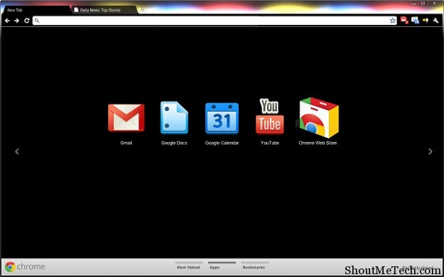 Glow theme for Chrome