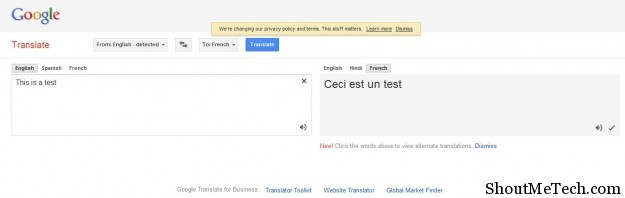 Google translate