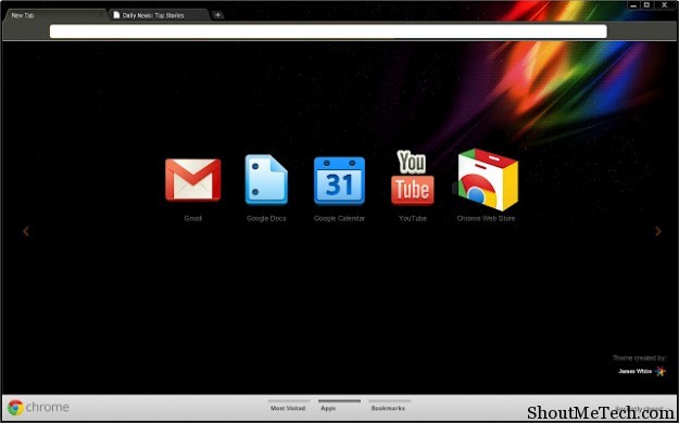 James White theme for Chrome
