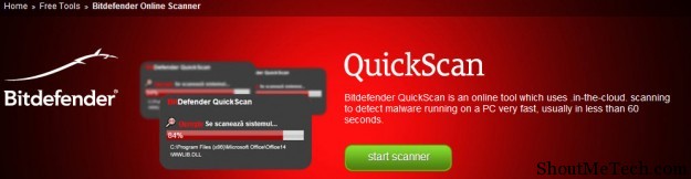 Bitdefender quick Scan