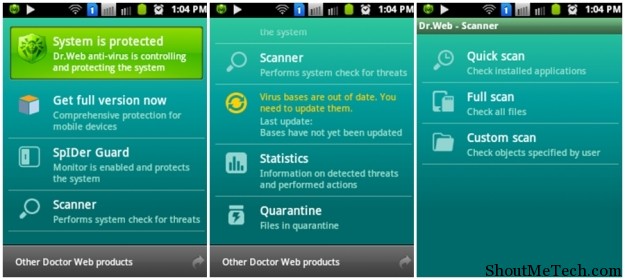 Dr. Web Antivirus app