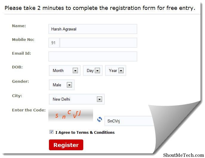 160by2 registration page