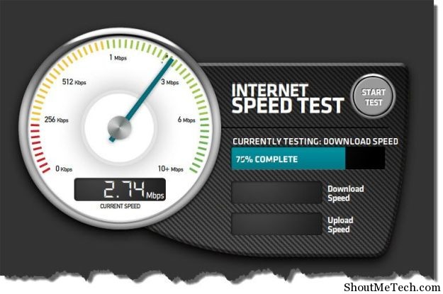 att t bandwidth speed test