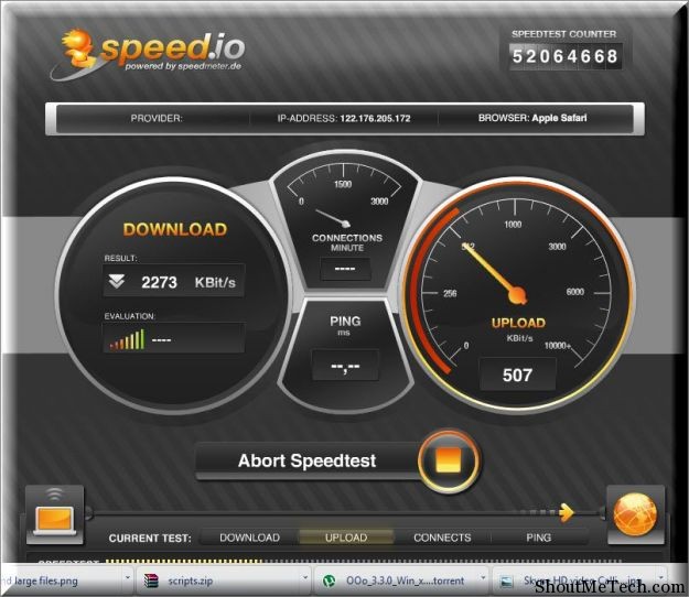 upload download speed test free