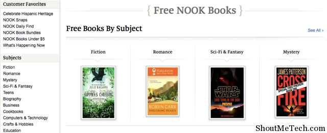 Free Nook Book Barnes and Nobles