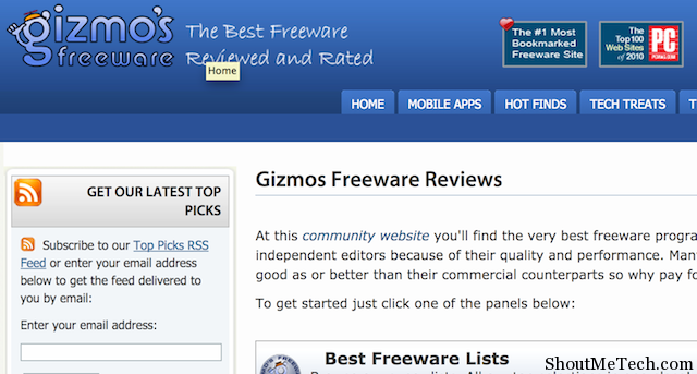 Gizmo's freeware