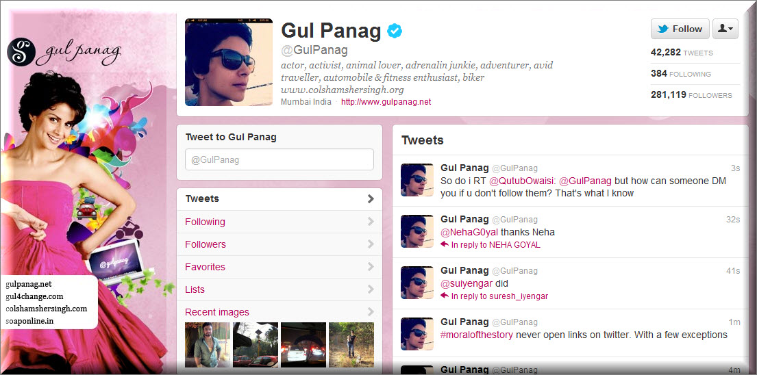 Gul Panag Twitter