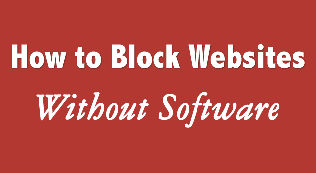 How to Block Websites