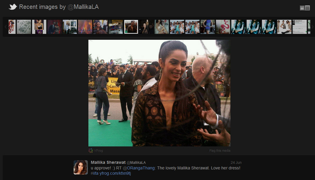 Mallika Sherawat Twitter Profile