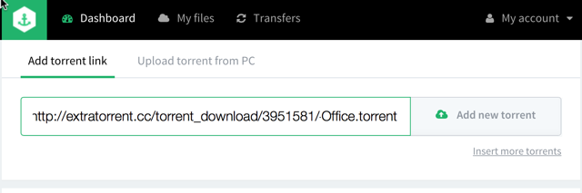 Download torrent on Cloud