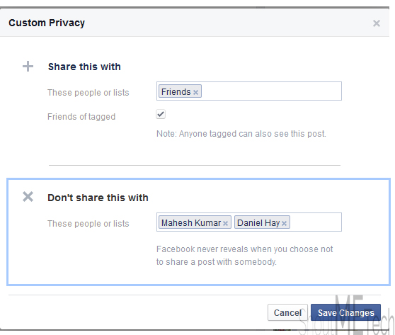 Facebook Settings