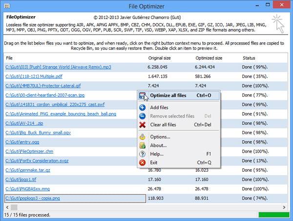 Fileoptimizer 