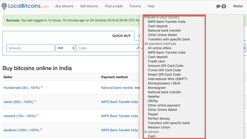 bitcoin cash buying in india