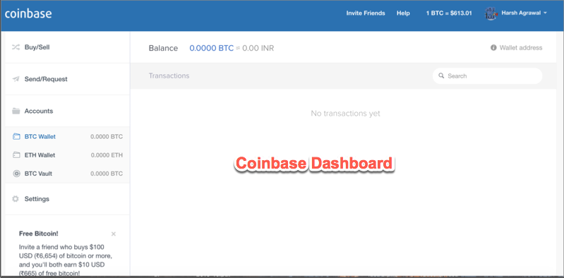 coinbase first purchase