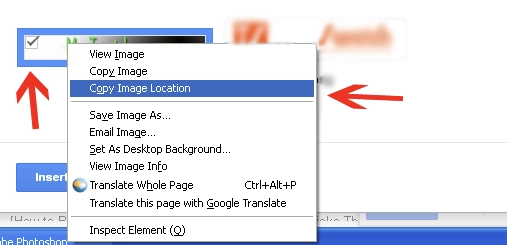 Copy image location from google drive