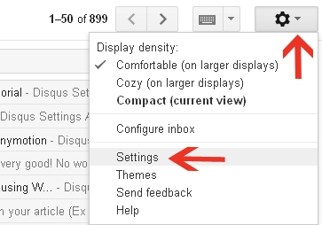 Gmail setting